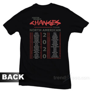 Justin Bieber Changes Tour 2020 T-Shirt
