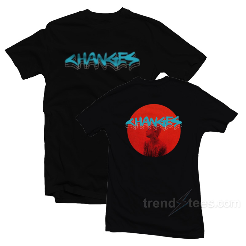 Justin Bieber Changes T-Shirt