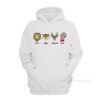 Lion Tiger Gazelle Man Rockstar Spud Hoodie
