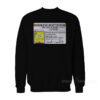 Spongebob Bikini Bottom Driver License Sweatshirt