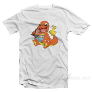 Charmander Eating Ramen T-Shirt