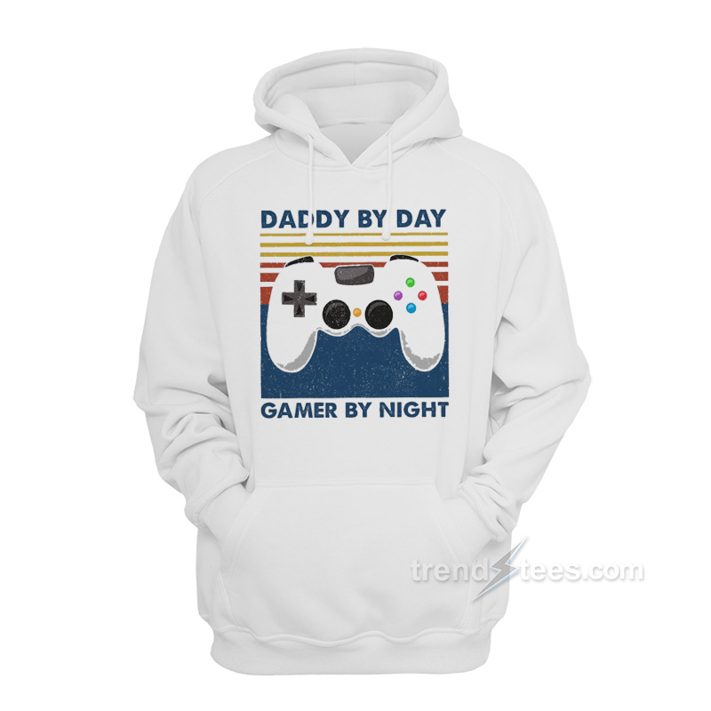 Daddy By Day Gamer By Night Hoodie