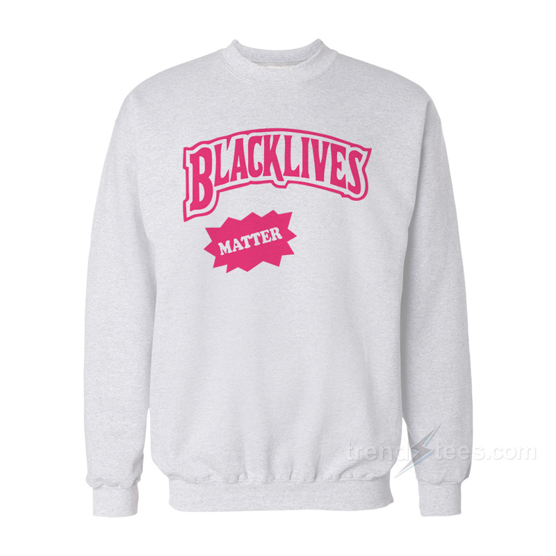 Black Lives Matter Pink Backwoods Logo Sweatshirt trendstees