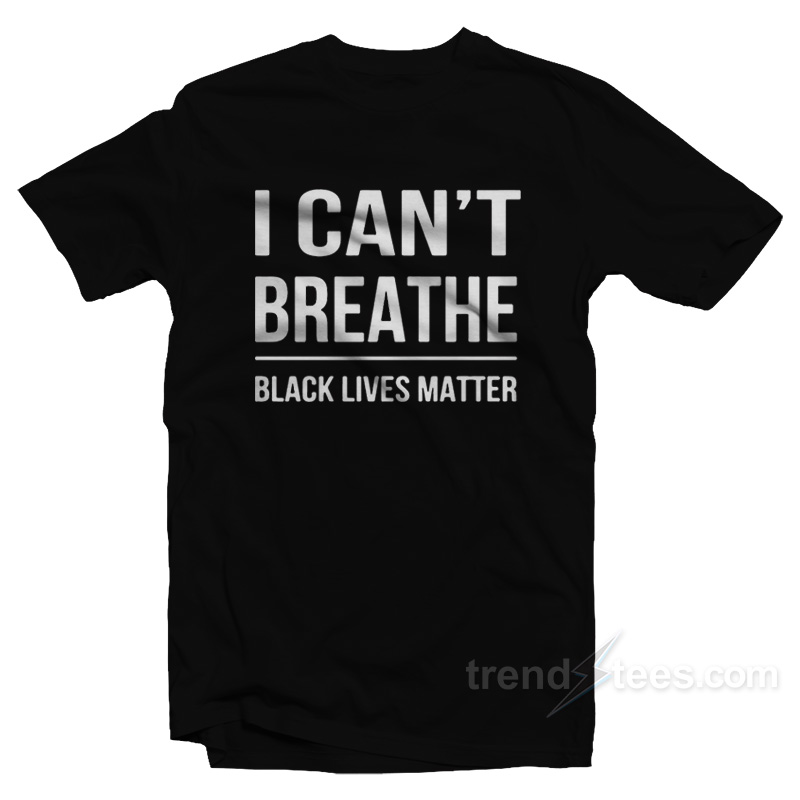 Bubba Wallace I Can't Breathe Black Lives Matter T-Shirt