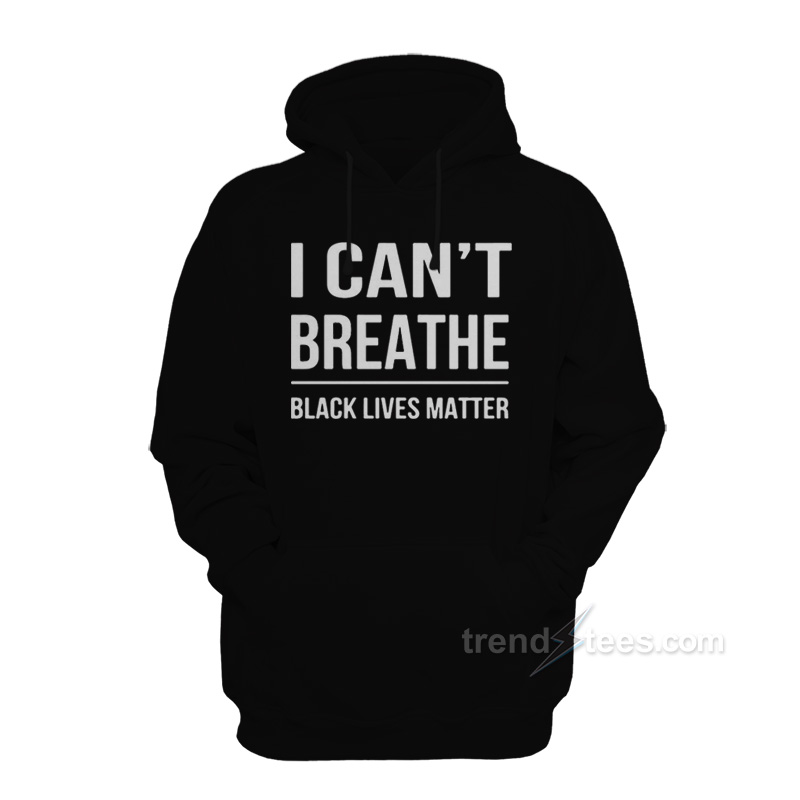 Bubba Wallace I Can't Breathe Black Lives Matter Hoodie