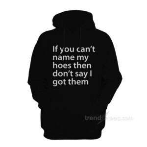 If You Can't Name My Hoes Then Don't Say I Got Them Hoodie