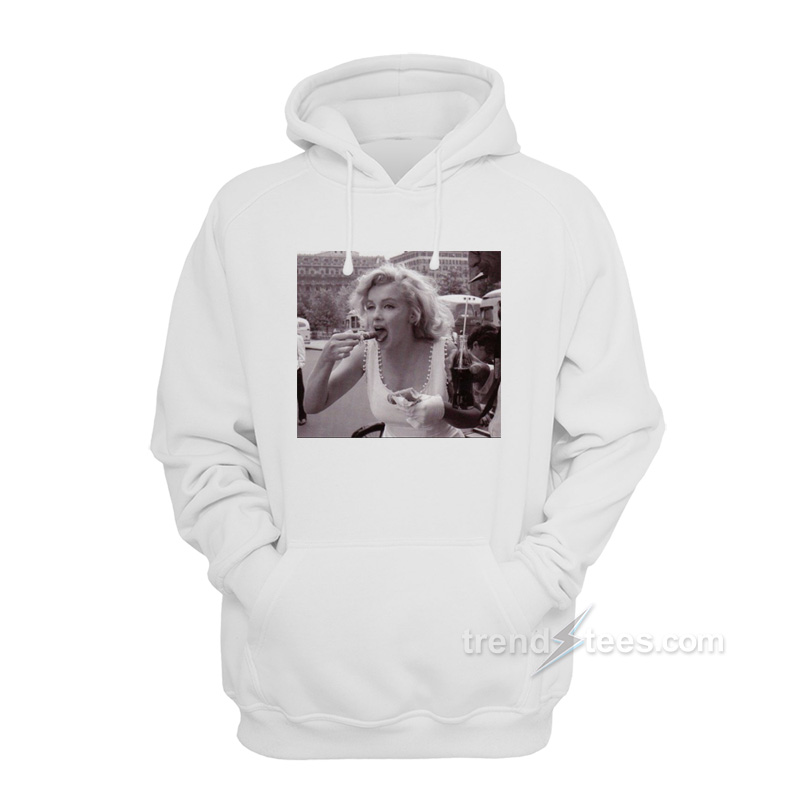Marilyn Monroe Eating The Glick Hoodie