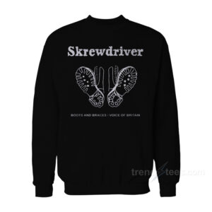 Skrewdriver Boots And Braces Voice Of Britain Sweatshirt
