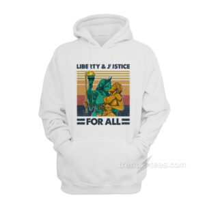 Vintage Liberty And Justice For All Hoodie