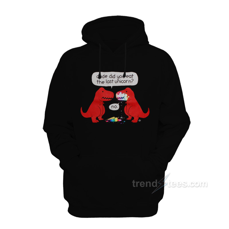 Dino Eat The Last Unicorn Hoodie