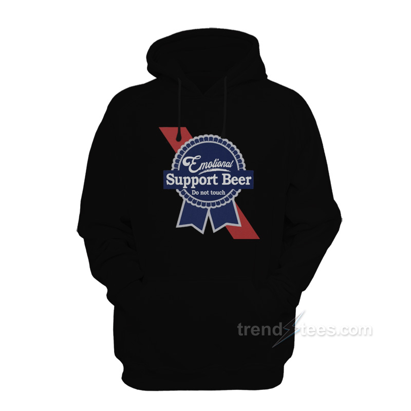 Emotional Support Beer Hoodie