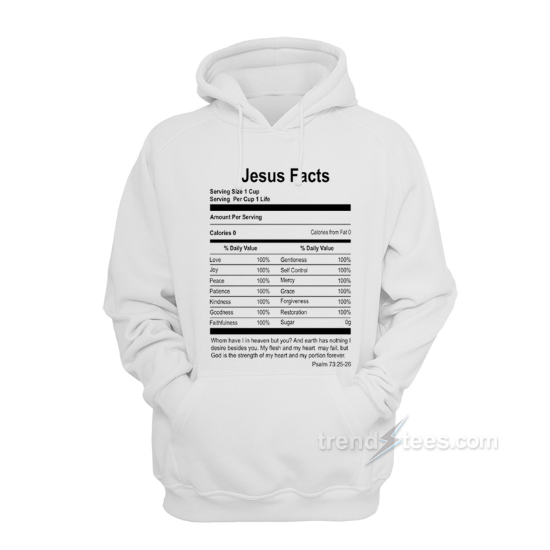 Jesus Facts - Psalm 73:25-26 Hoodie