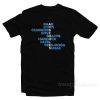 Arseholes Raab Boris Cummings Gove Shapps Hancock Patel Rees-mogg Sunak T-Shirt