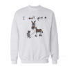 I Don't Give A Mouse Walking A Donkey Sweatshirt