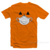 Funny Pumpkin Wearing Face Mask T-Shirt