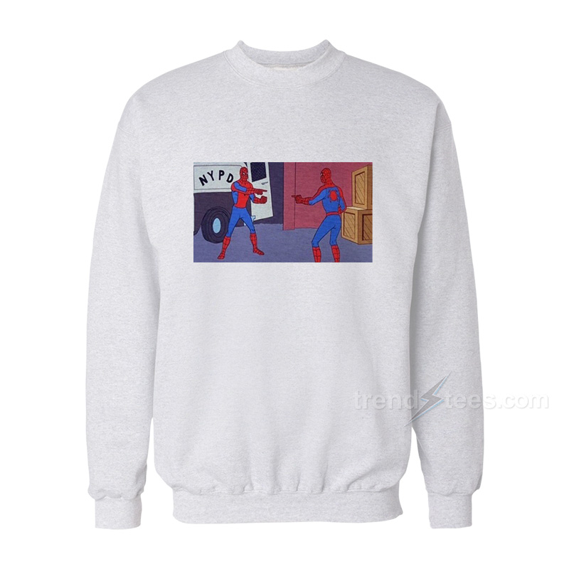 Spider-Man Pointing at Spider-Man Meme Sweatshirt