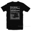 Pure Gamer Nutrition Facts T-Shirt
