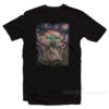 Baby Yoda Starry Night T-Shirt