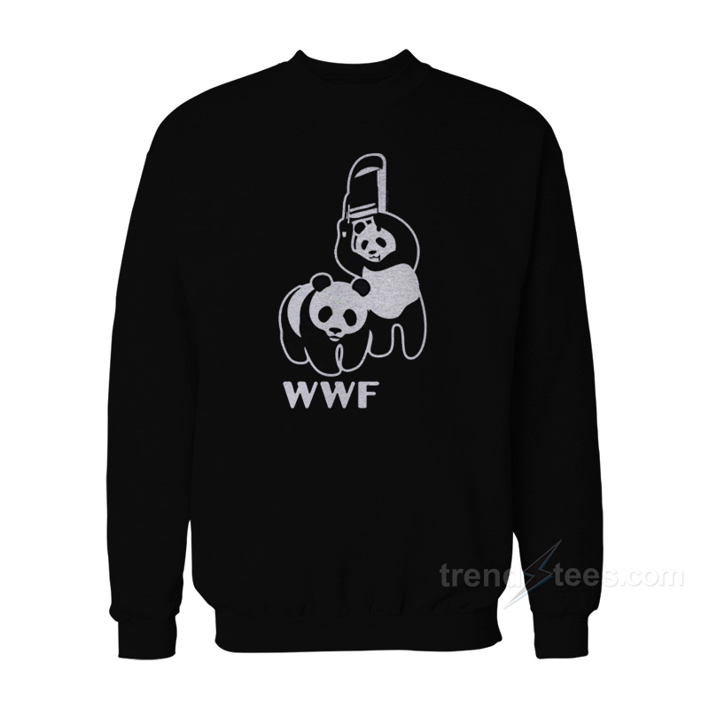 WWF Panda Bear Wrestling Sweatshirt
