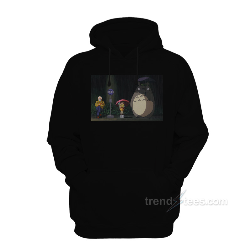 Bernie Totoro Rainy Bus Stop Hoodie
