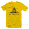 Don't Tread On Me Gadsden Flag Gold T-Shirt