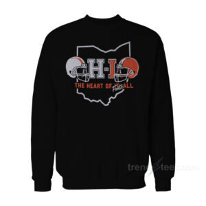 Ohio The Heart Of It All Footh Sweatshirt