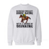 Weekend Forecast Horse Racing Sweatshirt