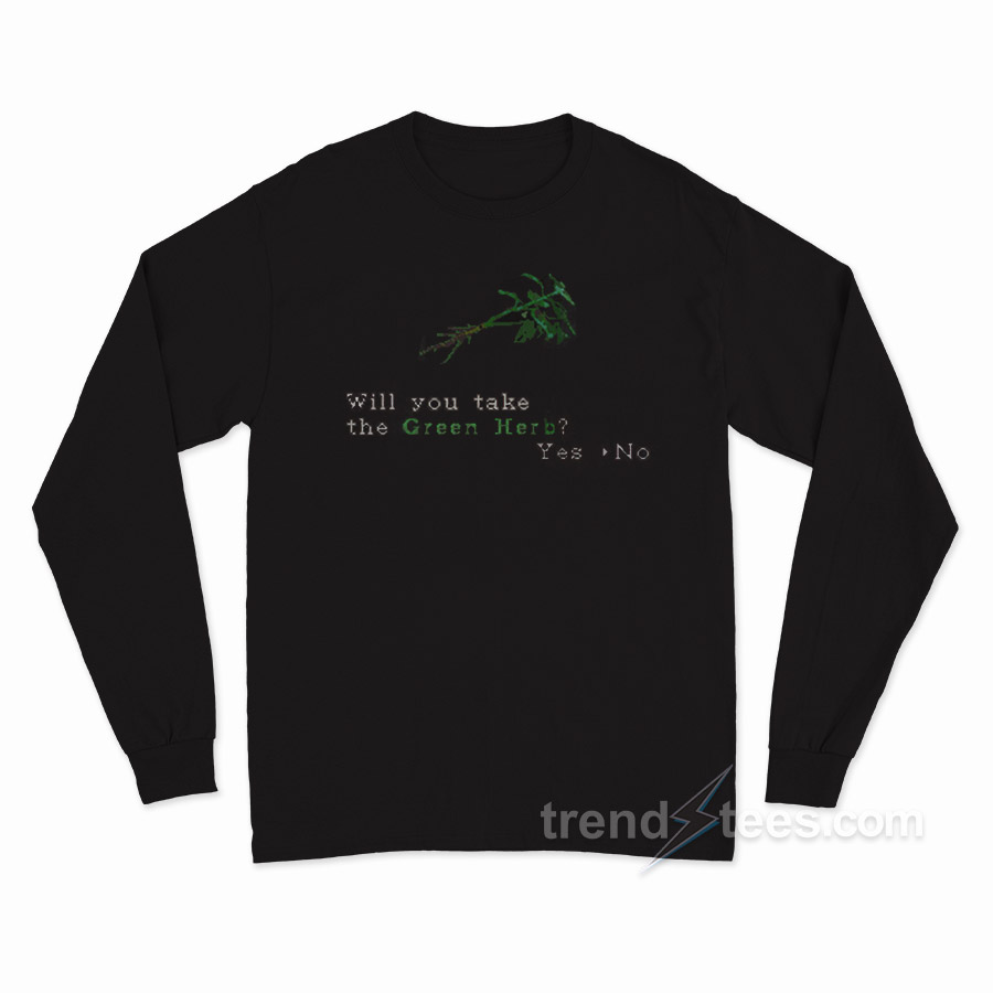 No Green Herbs Long Sleeve Shirt