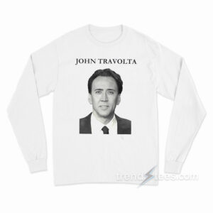 John Travolta Nicolas Cage Face Off Long Sleeve Shirt