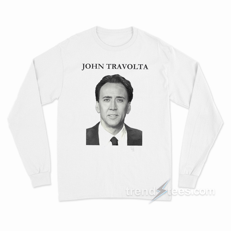John Travolta Nicolas Cage Face Off Long Sleeve Shirt
