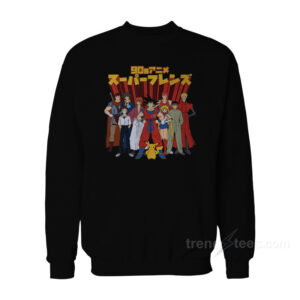 90s Anime Super Friends Sweatshirt