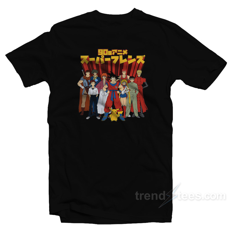 90s Anime Super Friends T-Shirt 