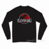Clever Girl Velociraptor Dinosaur Parody Long Sleeve Shirt