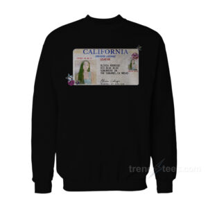 Olivia Rodrigo Driver's License Sweatshirt