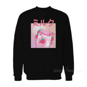 Strawberry Milk Shake Carton Sweatshirt