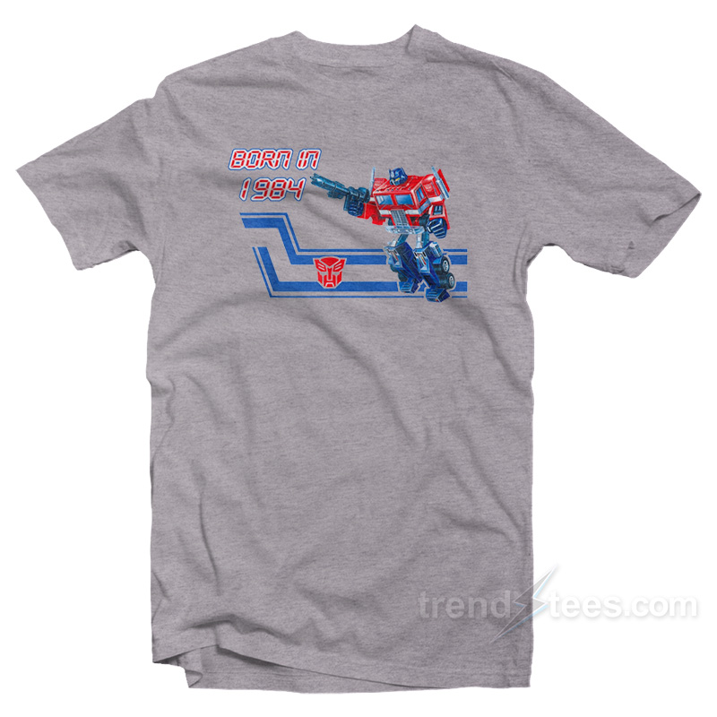 Transformers Optimus Prime G1 Box Art Born In 1984 T-Shirt