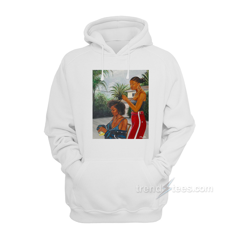 Acrylic Painting Sisters Hoodie