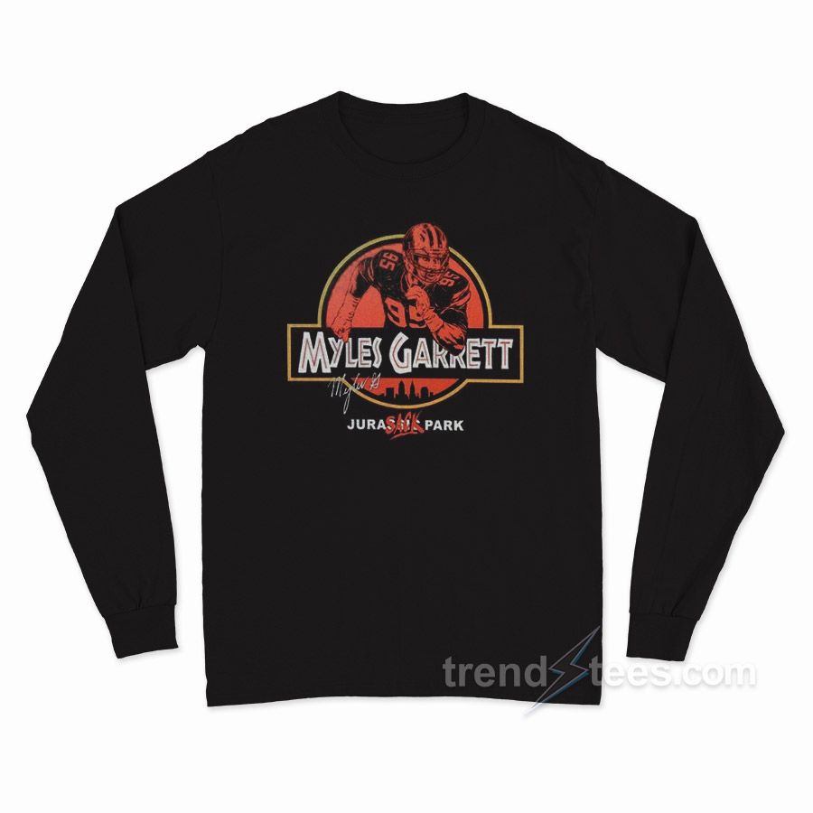 myles garrett dinosaur shirt