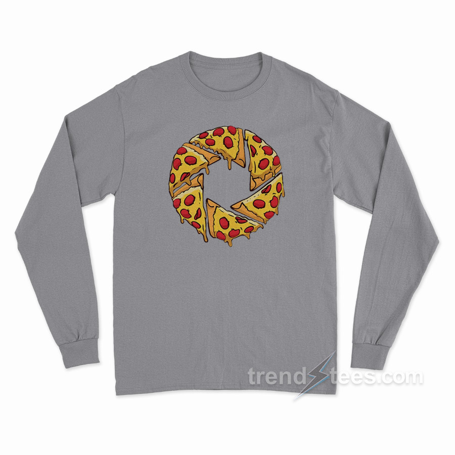 Pizza Shutter – Pizza Slice Camera Shutter Long Sleeve Shirt