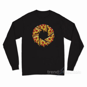 Pizza Shutter – Pizza Slice Camera Shutter Long Sleeve Shirt