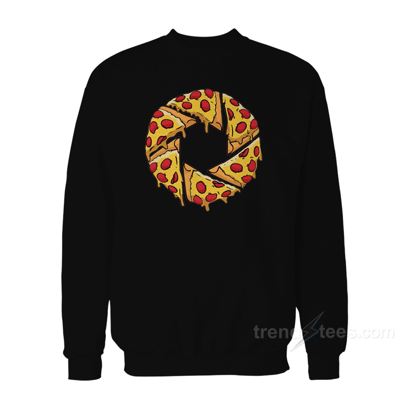 Pizza Shutter – Pizza Slice Camera Shutter Sweatshirt