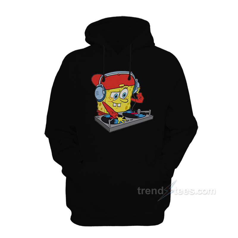 SpongeBob SquarePants DJ Sponge Turntable Hoodie Trendstees