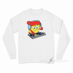 SpongeBob SquarePants DJ Sponge Turntable Long Sleeve Shirt