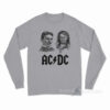Nikola Tesla Thomas Edison AC DC Science Long Sleeve Shirt