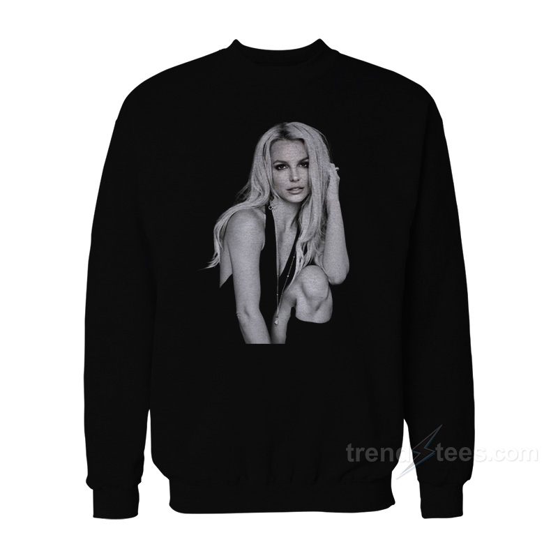 Britney Spears Amazing Outtake From 2015 by Glenn Nutley Sweatshirt