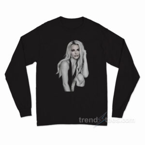 Britney Spears Amazing Outtake From 2015 by Glenn Nutley Long Sleeve Shirt