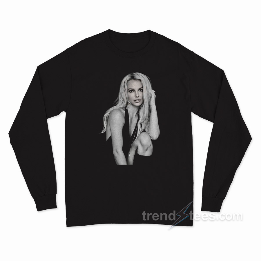 Britney Spears Amazing Outtake From 2015 by Glenn Nutley Long Sleeve Shirt