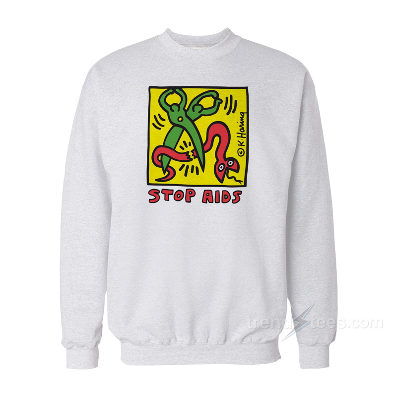 Keith Haring Stop Aids Sweatshirt