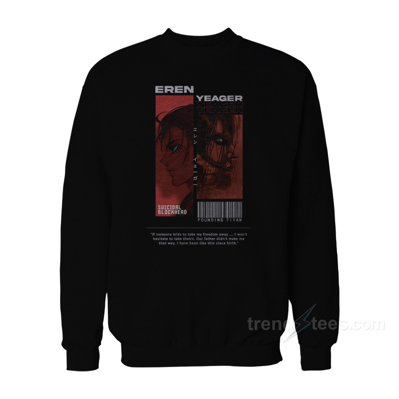 AOT Eren Yeager Founding Titan Sweatshirt