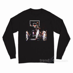 John Collins Posterizes Joel Embiid Long Sleeve Shirt